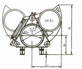 Plug in plate valve and the valve - hydraulic blind plate va